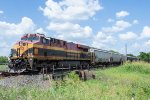 KCSM 4753 crosses a smaln bridge west of Dayton 